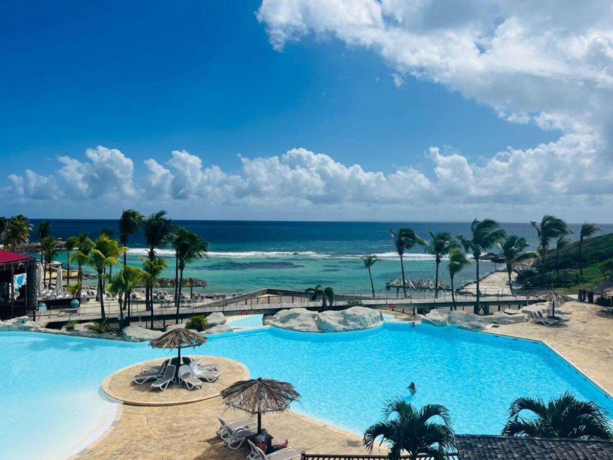 Studio Vue Mer Piscine Plage Kaz Punch Manganao Chez Julie サン・フランソワ エクステリア 写真